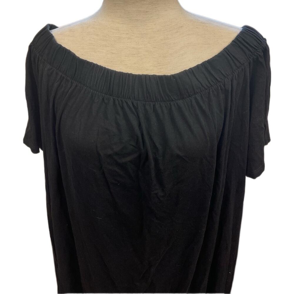 J.Crew Black Crewneck Resort Vacation Shift Dress Off The Shoulder  Size XL